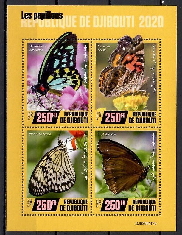 Znaczek Dżibuti 2020 Mi ark 3358-3361 Czyste **