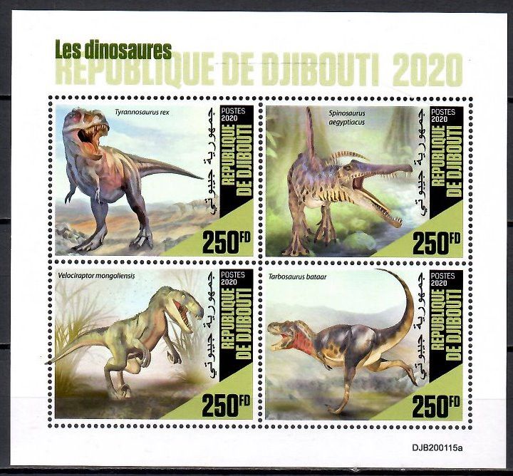 Znaczek Dżibuti 2020 Mi ark 3363-3366 Czyste **