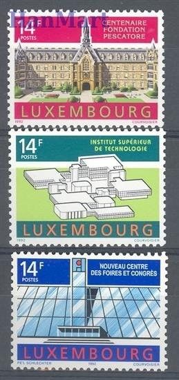 Znaczek Luksemburg 1992 Mi 1288-1290 Czyste **