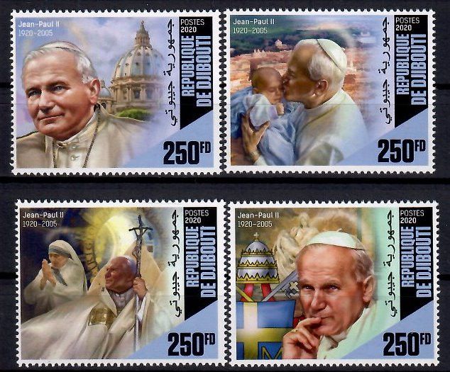 Znaczek Dżibuti 2020 Mi 3398-3401 Czyste **