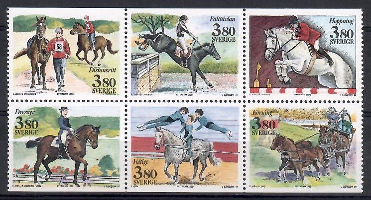 Znaczek Szwecja 1990 Mi 1601-1606 Czyste **