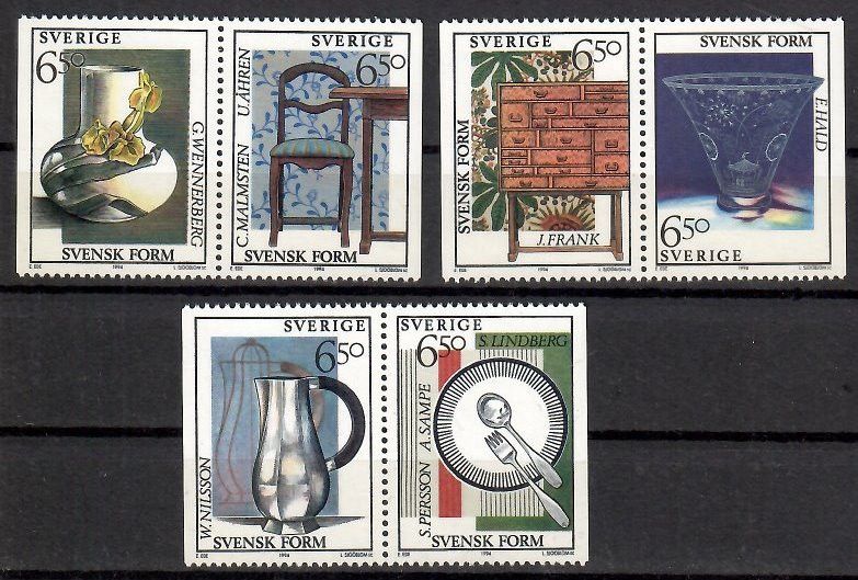 Znaczek Szwecja 1994 Mi 1828-1833 Czyste **
