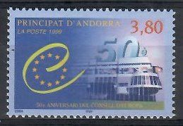 Znaczek Andora (francuska) 1999 Mi 536 Czyste **