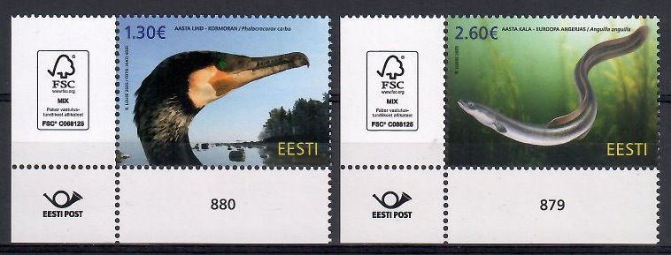 Znaczek Estonia 2025 Mi 1128-1129 Czyste **