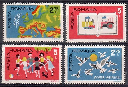 Znaczek Rumunia 1975 Mi 3280-3283 Czyste **