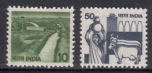 Znaczek Indie 1982 Mi 897-898C Czyste **
