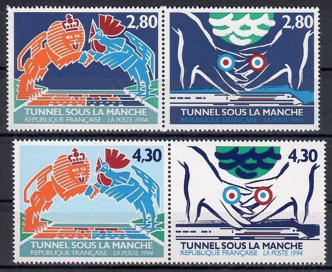 Znaczek Francja 1994 Mi 3023-3026 Czyste **