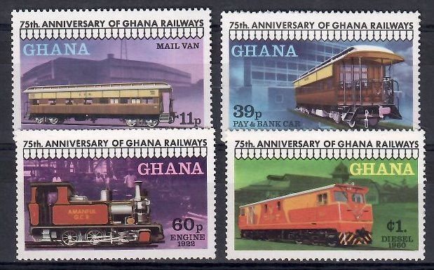 Znaczek Ghana 1978 Mi 783-786 Czyste **