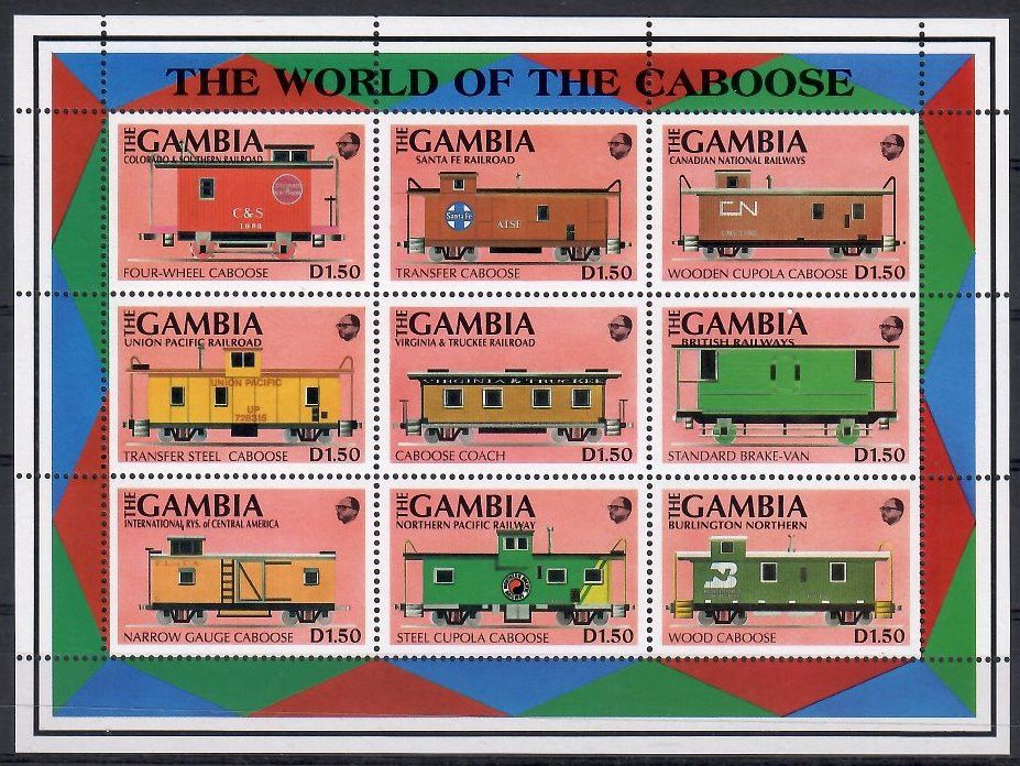 Znaczek Gambia 1991 Mi ark 1219-1227 Czyste **