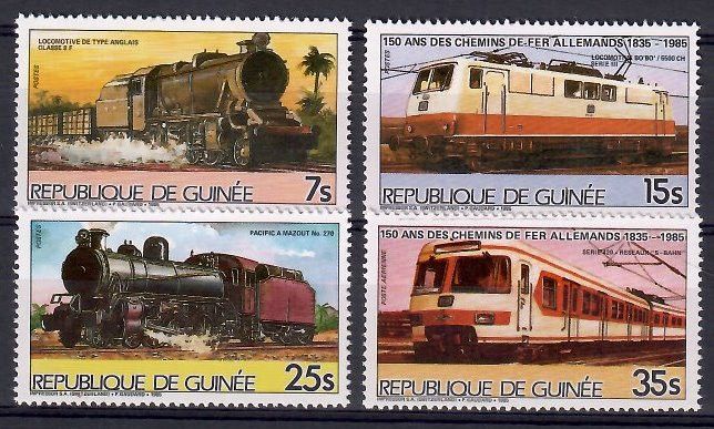 Znaczek Gwinea 1985 Mi 1076-1079 Czyste **