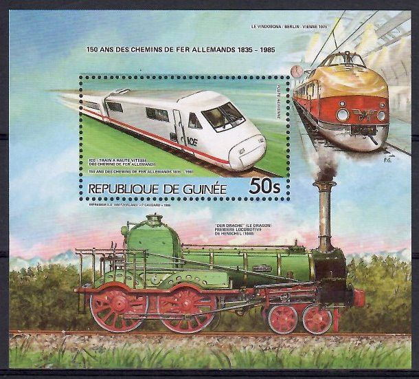 Znaczek Gwinea 1985 Mi bl 186 Czyste **