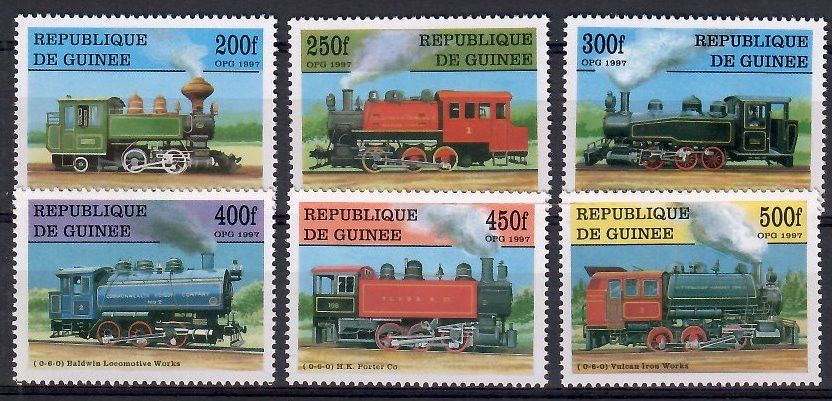 Znaczek Gwinea 1997 Mi 1659-1664 Czyste **