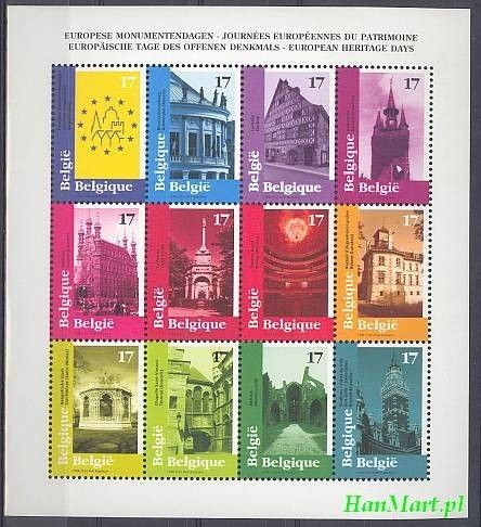 Znaczek Belgia 1998 Mi ark 2815-2826 Czyste **