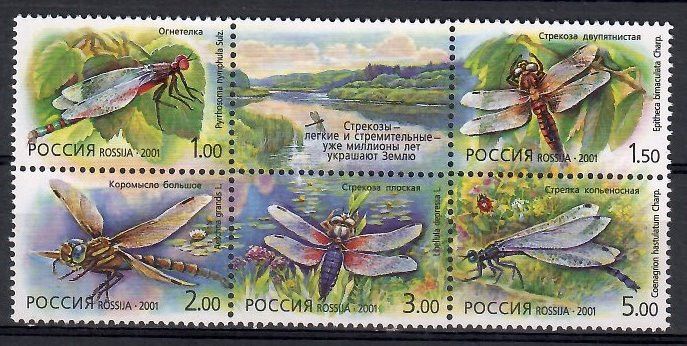 Znaczek Rosja 2001 Mi 903-907 Czyste **