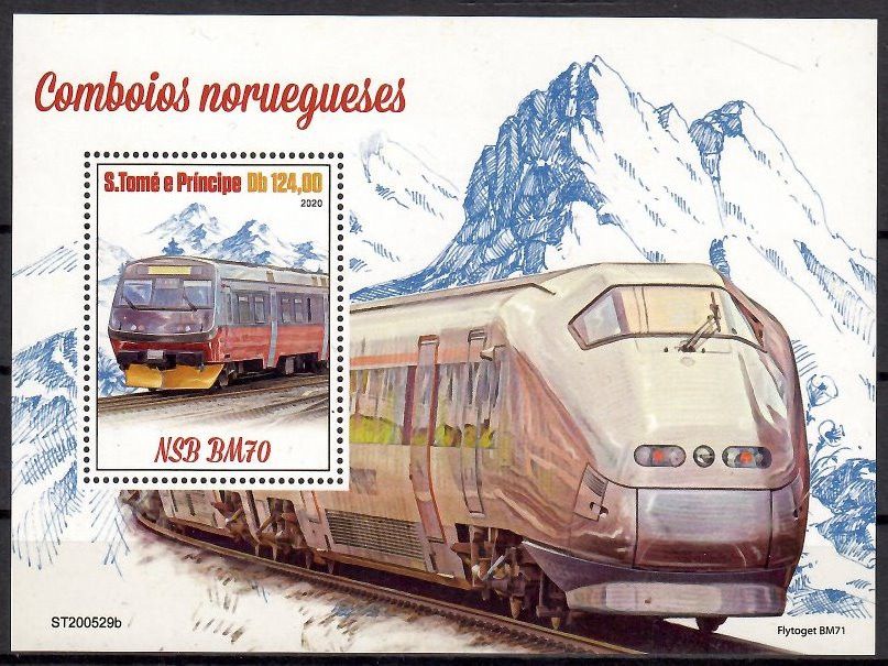 Znaczek Wyspy Św. Tomasza i Książęca 2020 Mi bl 1674 Czyste **