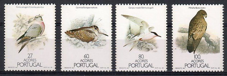 Znaczek Azory 1988 Mi 391-394 Czyste **