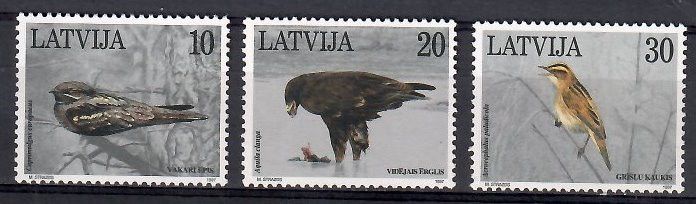 Znaczek Łotwa 1997 Mi 447-449 Czyste **