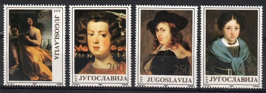 Znaczek Jugosławia 1987 Mi 2247-2250 Czyste **