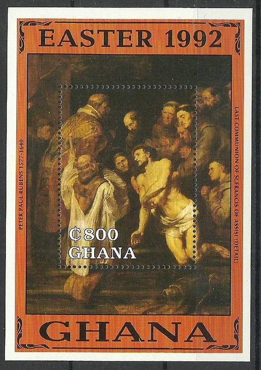Znaczek Ghana 1992 Mi bl 195 Czyste **