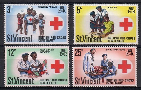 Znaczek St. Vincent 1970 Mi 278-281 Czyste **