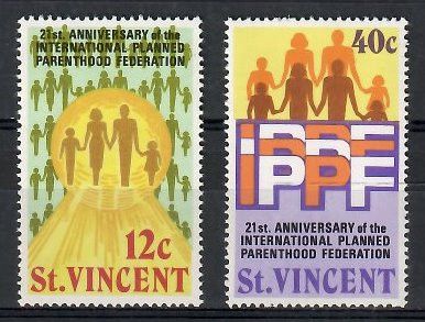 Znaczek St. Vincent 1973 Mi 335-336 Czyste **