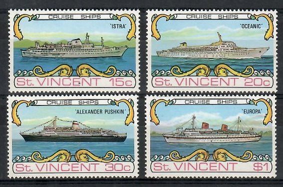 Znaczek St. Vincent 1974 Mi 350-353 Czyste **