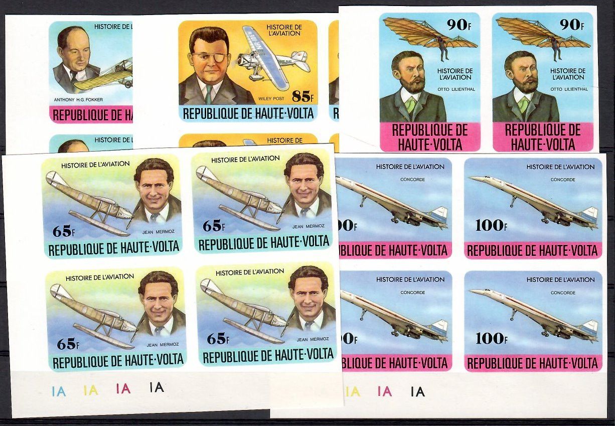Znaczek Burkina Faso 1978 Mi 706-710B Czyste **