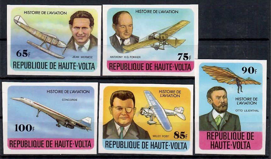 Znaczek Burkina Faso 1978 Mi 706-710B Czyste **