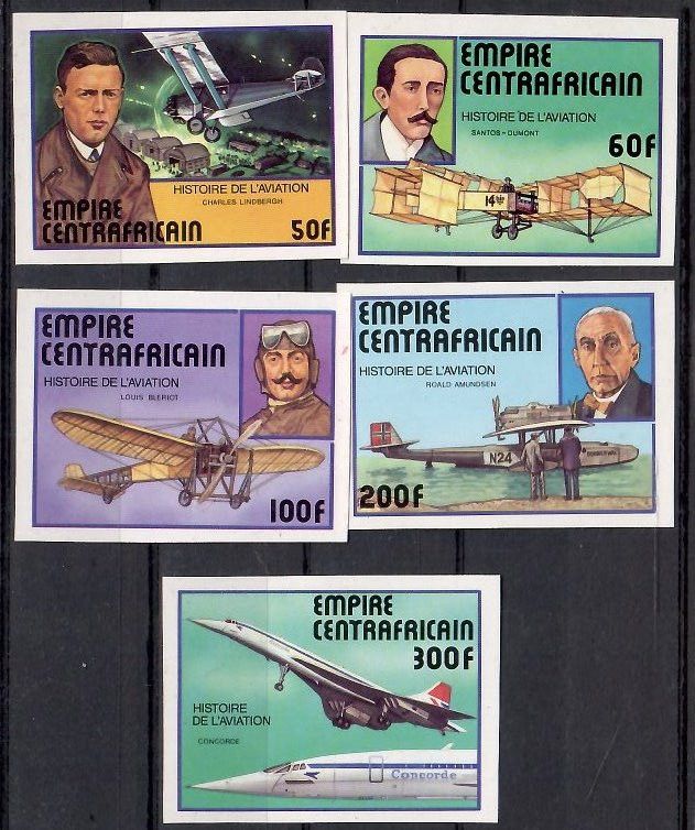 Znaczek Republika Środkowoafrykańska 1977 Mi 501-505B Czyste **