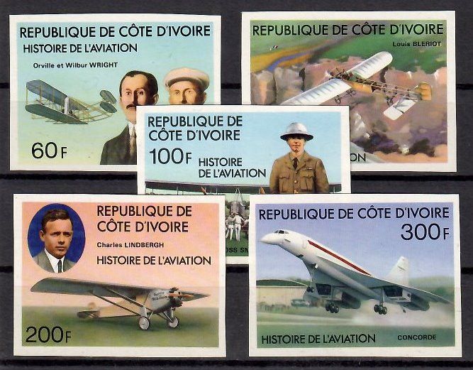 Znaczek Wybrzeże Kości Słoniowej 1977 Mi 511-515B Czyste **