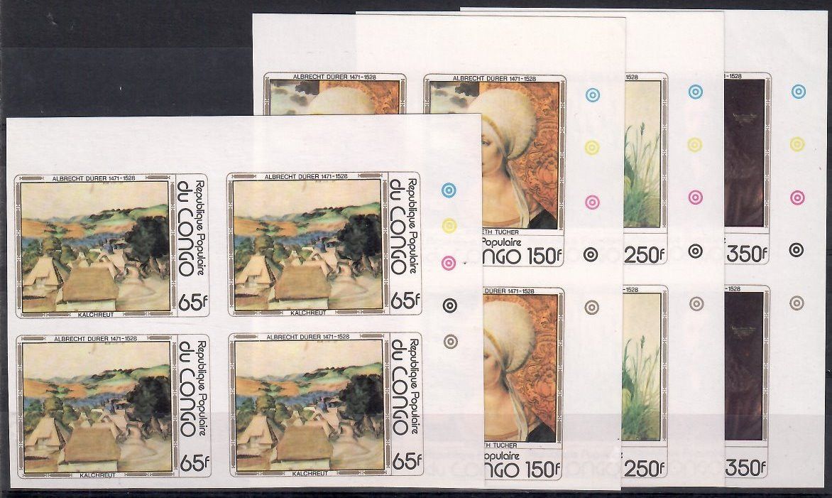 Znaczek Kongo 1978 Mi 657-660B Czyste **