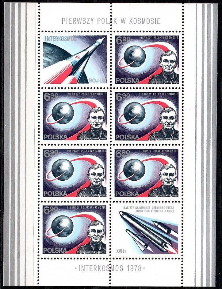 Znaczek Polska 1978 Mi bl 71 Fi ark 2417 Czyste **