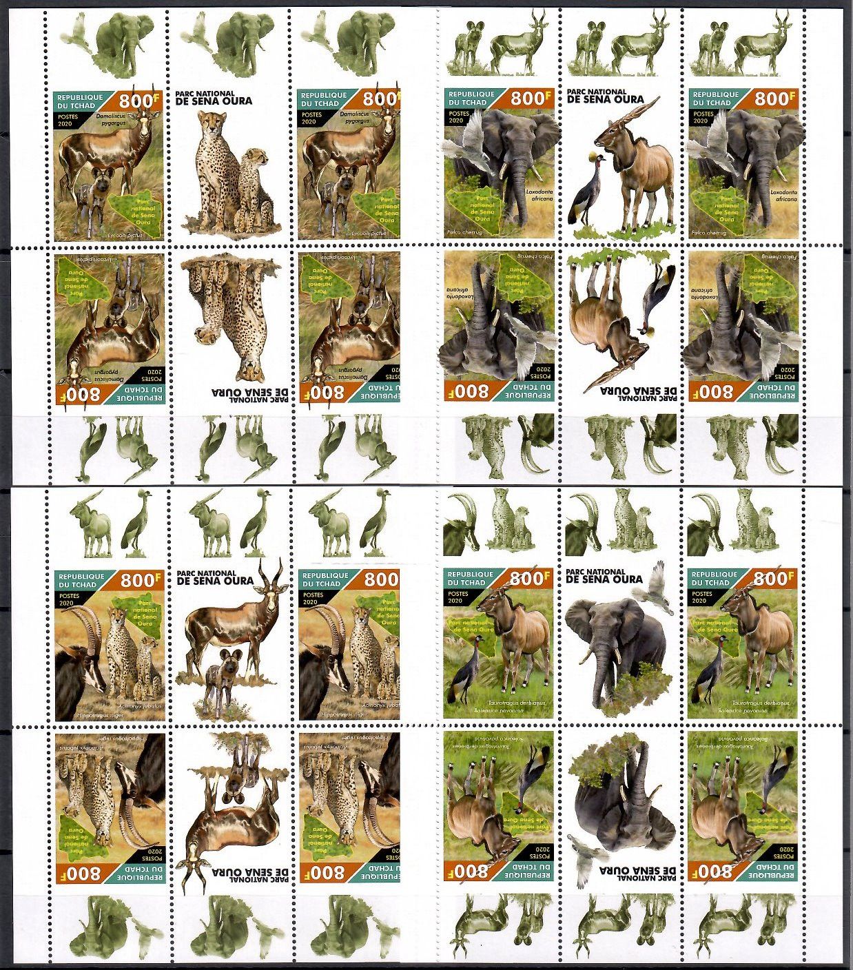 Znaczek Czad 2020 Mi ark 4083-4090 Czyste **
