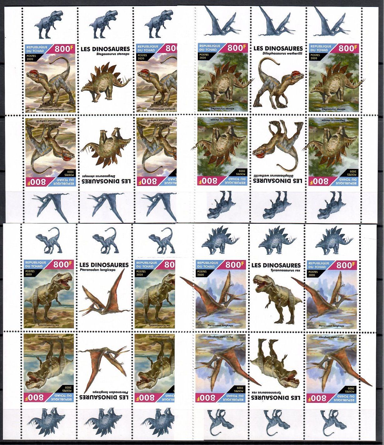 Znaczek Czad 2020 Mi ark 4221-4228 Czyste **