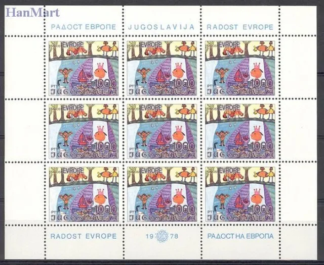 Znaczek Jugosławia 1978 Mi ark 1744-1745 Czyste **