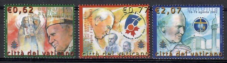Znaczek Watykan 2003 Mi 1471-1473 Czyste **