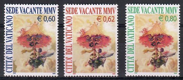 Znaczek Watykan 2005 Mi 1514-1516 Czyste **