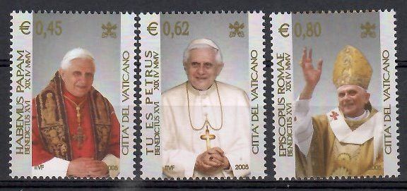 Znaczek Watykan 2005 Mi 1517-1519 Czyste **