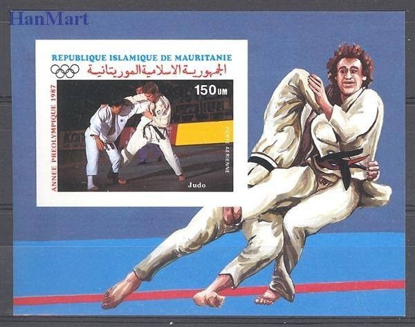 Znaczek Mauretania 1987 Mi bl 68B Czyste **
