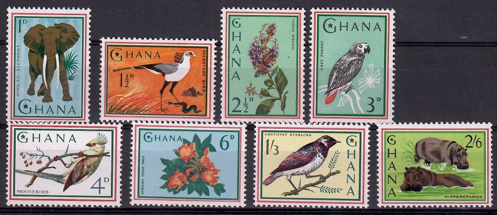 Znaczek Ghana 1964 Mi 198-205 Czyste **