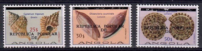 Znaczek Angola 1977 Mi 619-621 Czyste **
