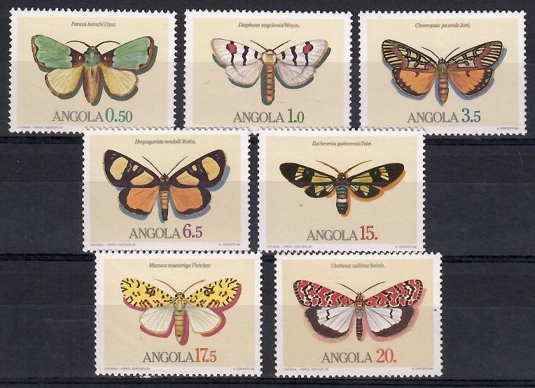 Znaczek Angola 1984 Mi 691-697 Czyste **