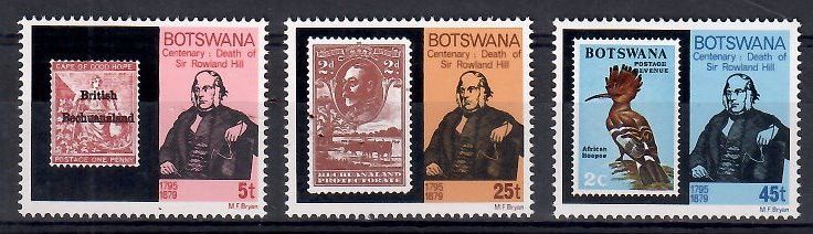 Znaczek Botswana 1979 Mi 234-236 Czyste **