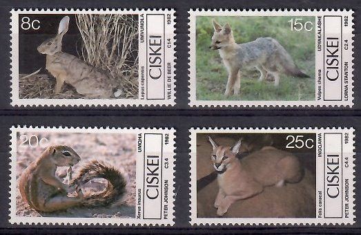 Znaczek Ciskei 1982 Mi 30-33 Czyste **