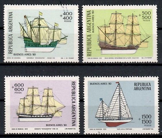 Znaczek Argentyna 1979 Mi 1405-1408 Czyste **