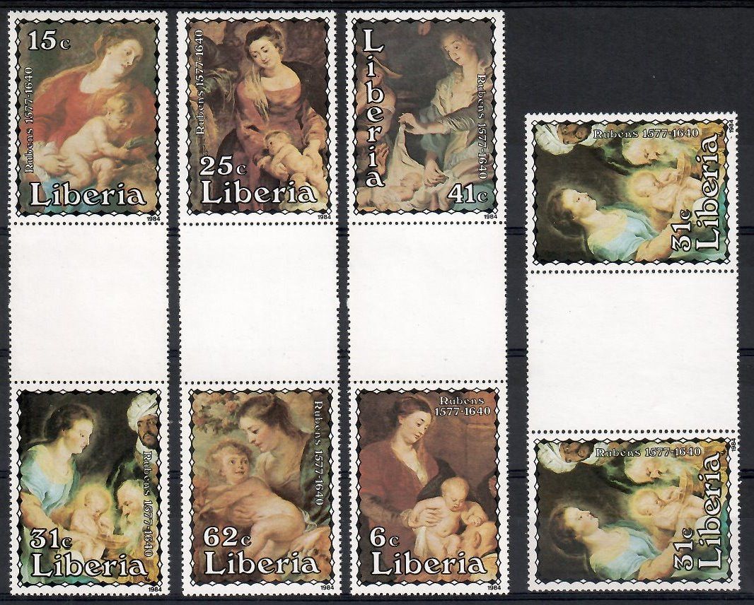 Znaczek Liberia 1984 Mi 1298-1303 Czyste **
