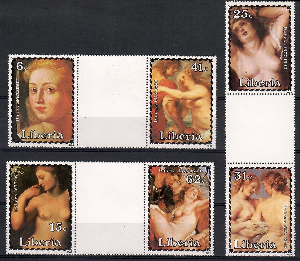 Znaczek Liberia 1985 Mi 1336-1341 Czyste **