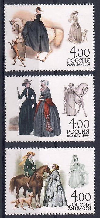 Znaczek Rosja 2004 Mi 1187-1189 Czyste **