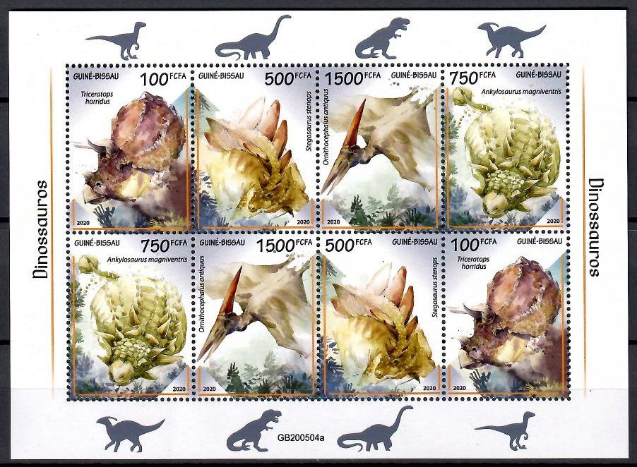 Znaczek Gwinea Bissau 2020 Mi ark 11406-11409 Czyste **