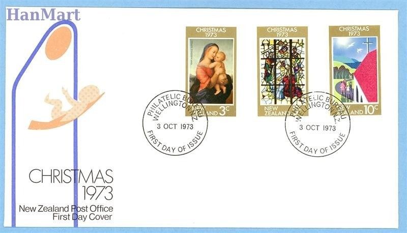 Znaczek Nowa Zelandia 1973 Mi 613-615 FDC